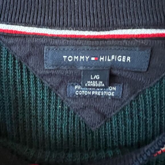 Tommy Hilfiger green crewneck men’s sweater size large - Picture 7 of 12